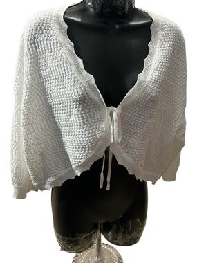 Sweater Cropped Cardigan Knit  Button Down Lightweight